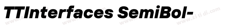 TTInterfaces SemiBol字体转换